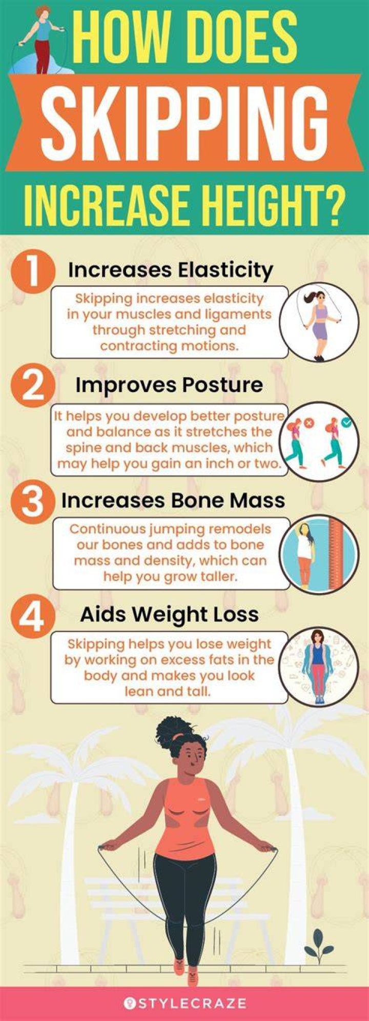 Does tiptoeing increase height?