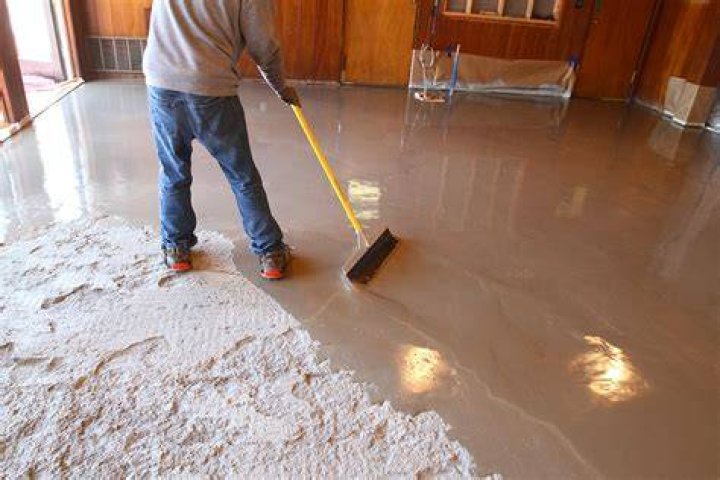How to level a rough garage floor?