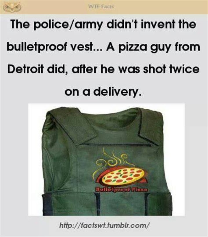 Was the bulletproof vest invented by a pizza guy?