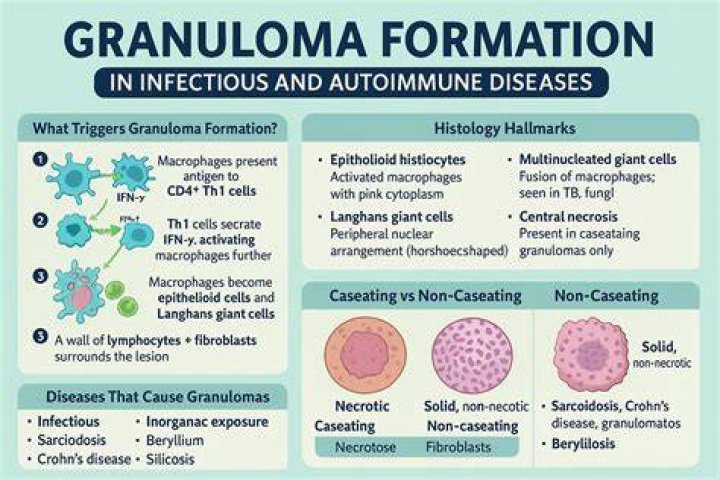 What does the word granulomas mean?