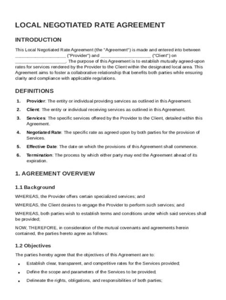What is a negotiated agreement?