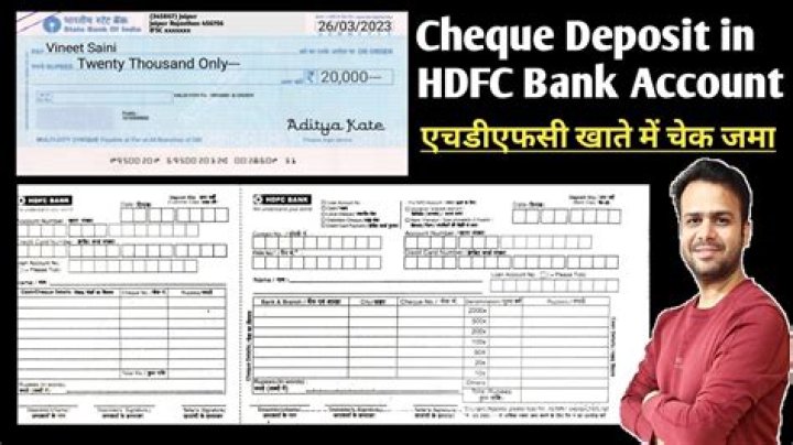 Where to deposit cheque?