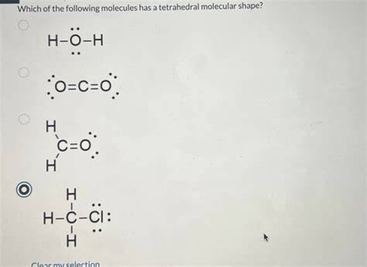 Which of the following molecules is tetrahedral?
