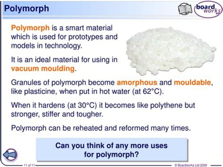 Why is polymorph a smart material?
