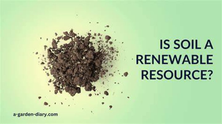 Why is soil not regarded as a renewable resource?